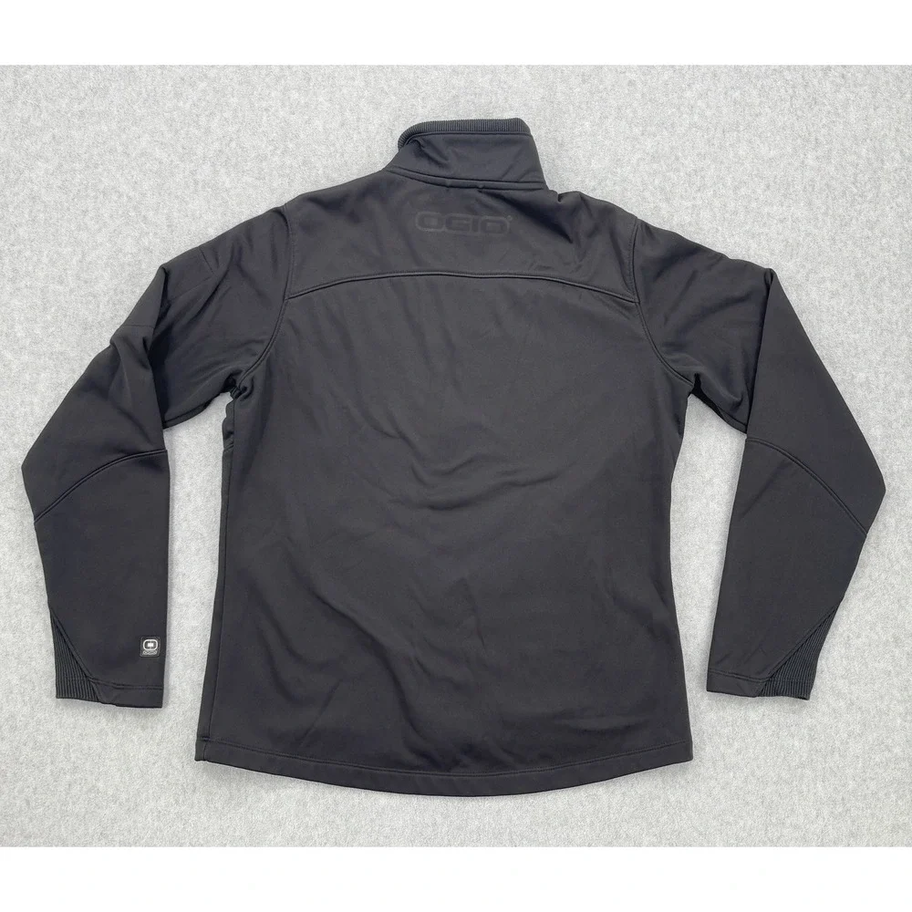 Land‎ Rover Ogio Soft Shell Jacket Black Full Zip Logo Men's Small